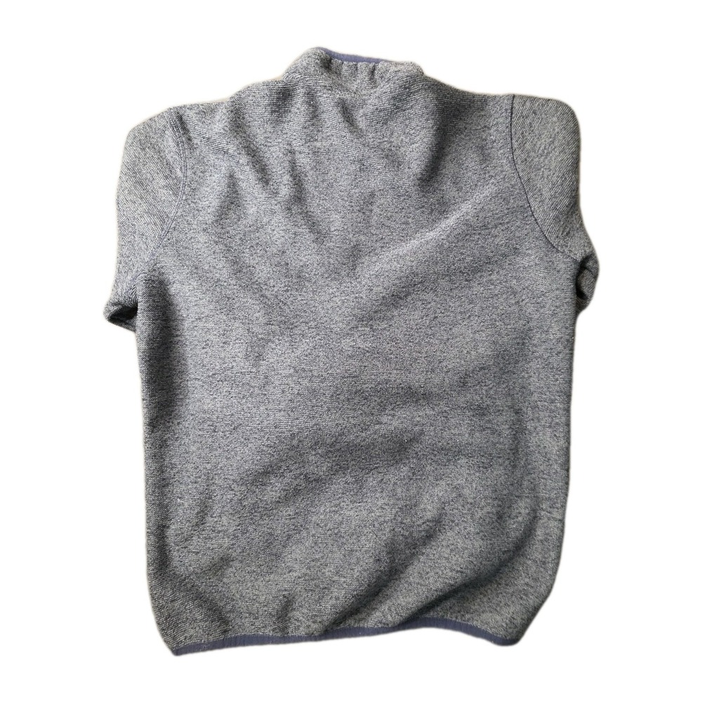 Eddie Bauer Pullover Sweater Snap Heathered Blue Men's Small Sweater - Picture 6 of 7